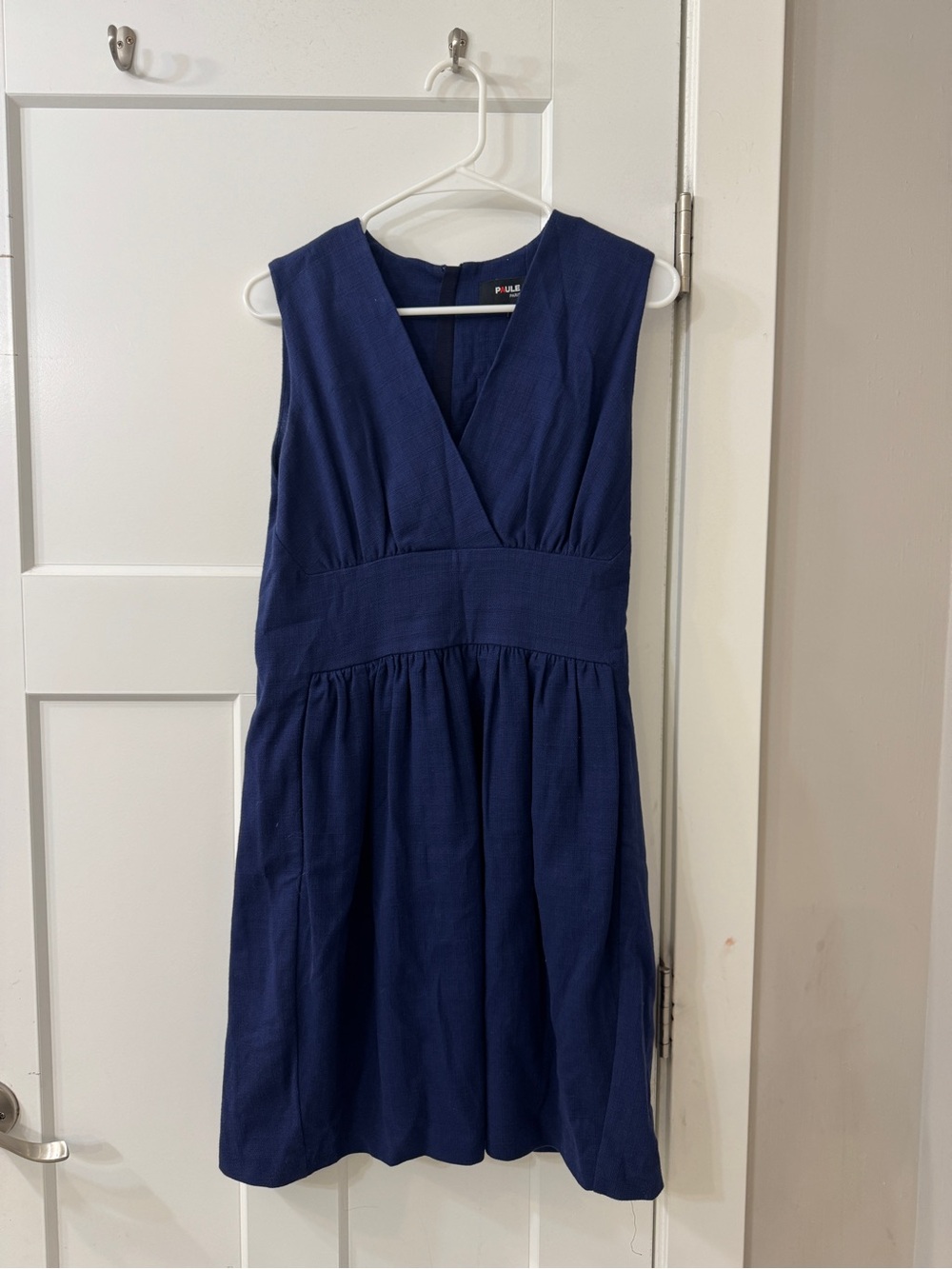 Paule Ka Paris Navy V-Neck Fit & Flare Dress FR 40 US 8